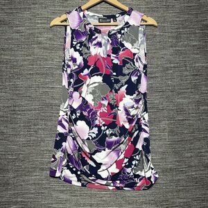 7th Avenue Design Studio Dress Women's M Hawaiian Floral